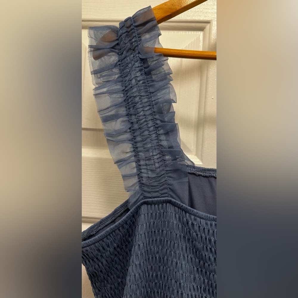 PRETTYGARDEN Women's Tulle Midi Dress Grey Blue Size XXL - Picture 3 of 9